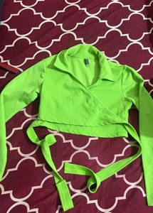 Neon Green Crop Top