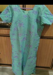 Floral Green Kurta Set