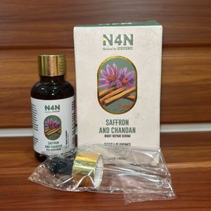 N4N Saffron &amp; Chandan Night Repair Serum