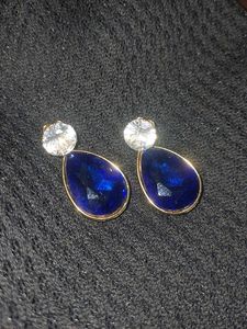 Elegant Blue Drop Earrings