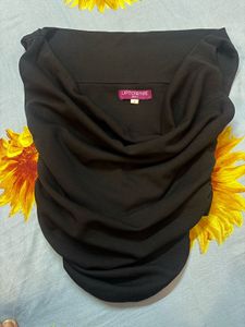 Chic Black Ruched Dress