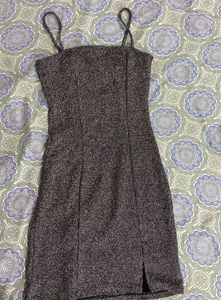 Sparkling Mini Dress with Side Slit|| xs size