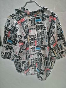 Newspaper Printed Shirt