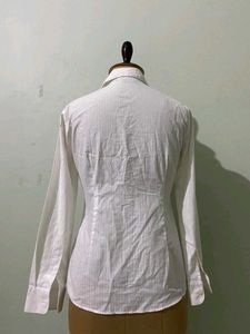 Classic White Ruffle Shirt