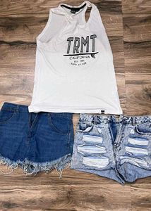 Combo Offer- White TRMT California Tank Top and 2
