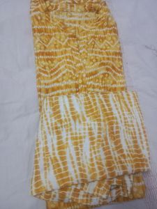 Kurti Pent Set Yellow Colour