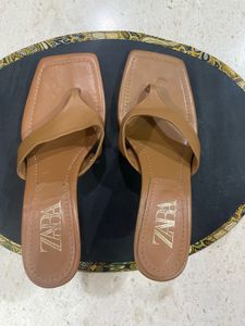 Zara Square Toe Heeled Sandals