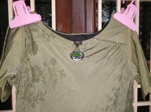 Olive Green Ethnic Gown 💚