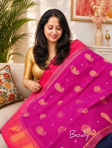 Rajnigandha Maheshwari Cotton Silk Saree