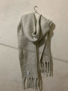 Solid Off White Scarf