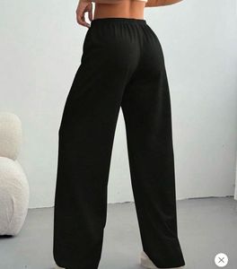 Black Wide Leg Sweatpants