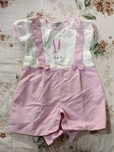 Cute Pink Romper For Baby Girl