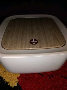 Modern Push-Top Trash Can