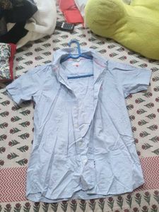 US Polo Assn Light Blue Short Sleeve Shirt