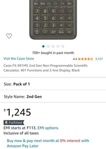 Casio fx-9091ms 2 Line Display Calculator