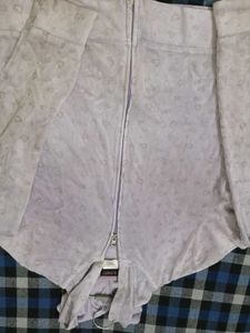 Cute Heart Patterned Zip-Up Hoodie