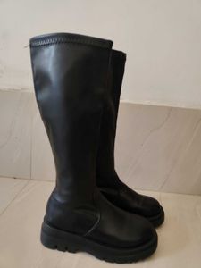 Black Knee-High Boots