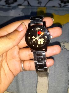 Black chain watch