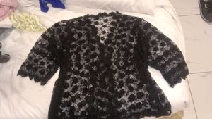 Elegant Black Lace Blouse