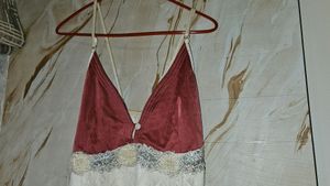 Pink And White Night Suit