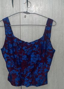 Floral Print Corset Top