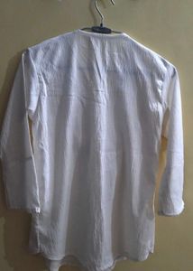 Embroidered White Kurta top