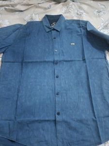 Men's Blue Denim Casual Shirt