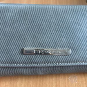 Grey Textured Clutch Wallet