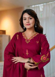 Black Embroidered Kurta Set