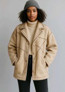 Baggy Beige&amp; Brown Coat
