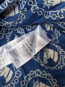 Authentic Gucci Horse Print Silk Shirt