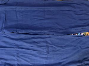 Blue Comfortable Zip Pocket Pants