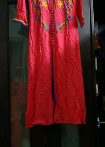 Embroidered Colourful Kurta - L Size