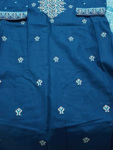 Embroidered Teal Kurta and maroon sharara set