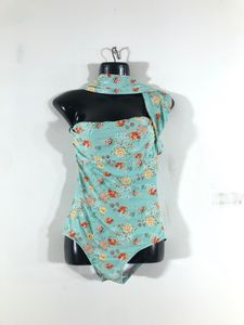 Cyan Blue Printed Swimsuit (Women’s)