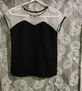 korean pearl neck tops