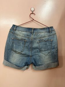 Classic Light Wash Denim Shorts