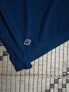 Blue Graphic Print Sweatshirt