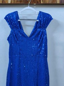 Stunning Royal Blue Sequin Gown