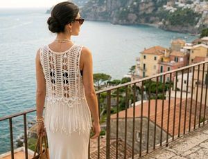 Boho Crochet Fringe Tank Top