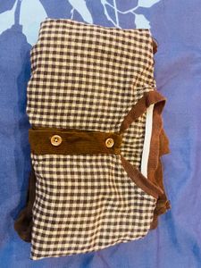 Vintage Kids' Brown Corduroy Outfit