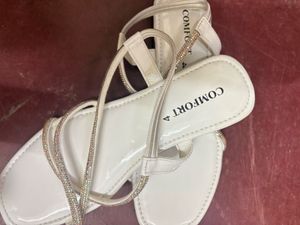 white Flip flop