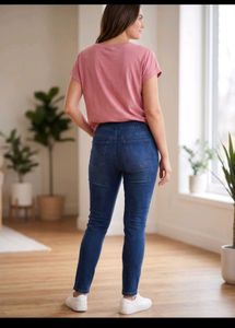 Dark Blue Jeggings 👖- Straight Fit
