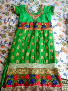 BEAUTIFUL PEACOCK GREEN KURTHI