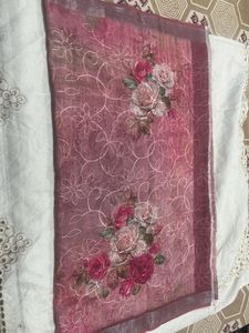 Beautiful Rose Print Saree