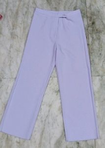Lilac Wide Leg Trousers