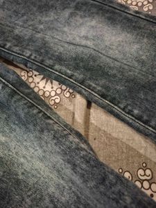 Flare Leg Acid Wash Jeans
