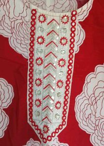 🆕 🆕Stylish Red Floral Kurta Set