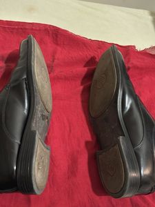 Crystal sole Classic Black Leather Dress Shoes