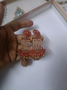 New Without Tag Stylish Red Party Earrings